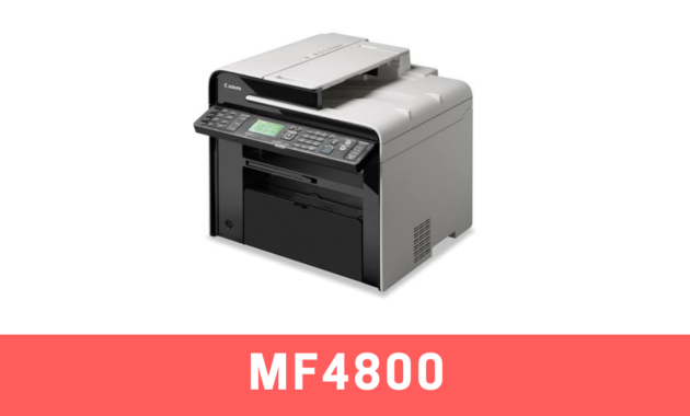 Canon mf4800 printer driver download for mac